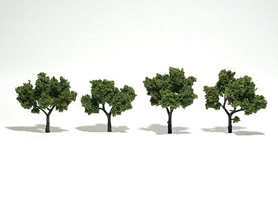 Woodland Scenic Accents Assembled Tree Light Green 2-3 (4) Model Railroad Tree #tr1503
