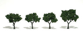 Woodland Scenic Accents Assembled Tree Medium Green 2''-3'' (2) Model Railroad Tree #tr1504