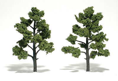 Woodland Scenic Accents Assembled Tree Light Green 5-6 (2) Model Railroad Tree #tr1512