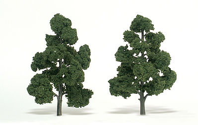 Woodland Scenic Accents Assembled Tree Medium Green 7-8 (2) Model Railroad Tree #tr1518