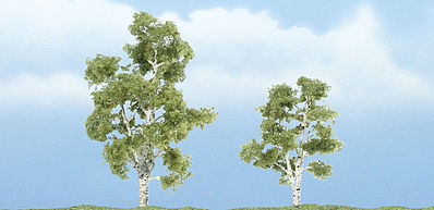 Woodland Premium Trees 2-7/8 & 2-3/8 Sycamore (2) Model Railroad Tree #tr1603