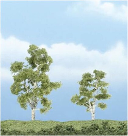 Woodland Premium Trees 2-7/8 and 2-3/8 Sycamore (2) Model Railroad Tree #tr1603