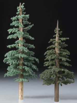 Woodland Lodegpole Pines 5-6 pkg(2) Ready Made Premium Trees Model Railroad Tree #1628