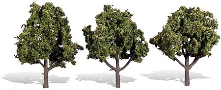 Woodland Sun Kissed Trees 4 - 5 (3) Model Railroad Trees #tr3510