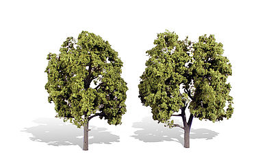 Woodland Early Light Trees 5 - 6 (2) Model Railroad Trees #tr3512