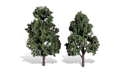 Woodland Cool Shade Trees 6 - 7 (2) Model Railroad Mold Accessory #tr3517