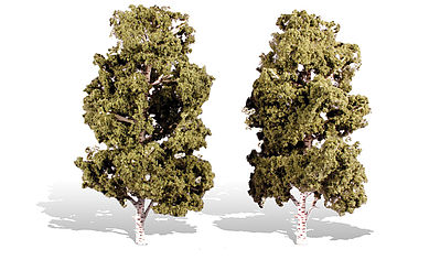 Woodland Waters Edge Trees 8  - 9 (2) Model Railroad Trees #tr3539