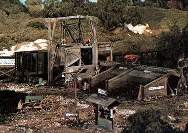 Woodland HO Trackside Scene Kit- Otis Coal Co. HO Scale Model Railroad Building #ts153
