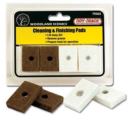 Woodland Tidy Track Cleaning/Finishing Pads HO Scale Nickel Silver Model Train Track #tt4553