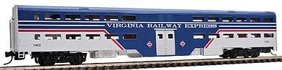 WheelsOfTime Bi-Level Commuter Coach Virginia Railway Express N Scale Model Train Passenger Car #11103