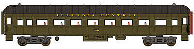 WheelsOfTime Harriman Coach Illinois Central N Scale Model Train Passenger Car #346
