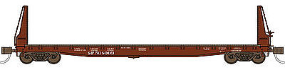 WheelsOfTime Welded Fish Belly Bulkhead Flatcar Southern Pacific N Scale Model Train Freight Car #50002