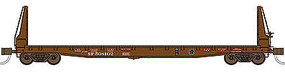 53'6'' Welded Fish Belly Bulkhead Flatcar SP 508102 N Scale Model Train Freight Car #50014