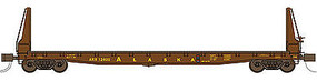 70-Ton 53'6'' Welded Fish Belly Bulkhead Flatcar ARR N Scale Model Train Freight Car #50024