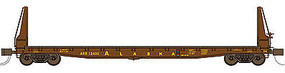 70-Ton 53'6'' Welded Fish Belly Bulkhead Flatcar ARR N Scale Model Train Freight Car #50026