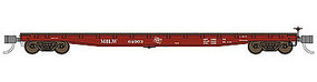 WheelsOfTime 53'6' General Service Fish Belly Flatcar Milwaukee Road N Scale Model Train Freight Car #50063