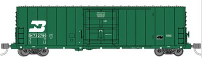 WheelsOfTime PC&F 50 70-Ton XLI Insulated Plug-Door Boxcar BN N Scale Model Train Freight Car #61051