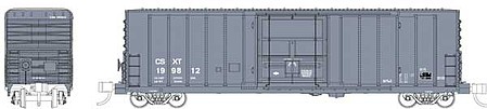 WheelsOfTime Pacific Car & Foundry 70-Ton 50 Exterior-Post Insulated Boxcar - Ready to Run CSX 199817 (gray, Reporting Marks Only) - N-Scale
