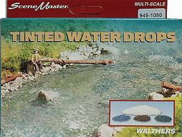 Walthers-Acc Water Drops Tinted Model Railroad Scenery Supply #1080 Walthers-Acc Water Drops Tinted Model Railroad Scenery Supply #1080