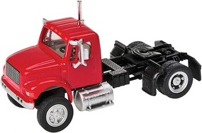 Intl 4900 1-Axl Trctr Red - HO-Scale