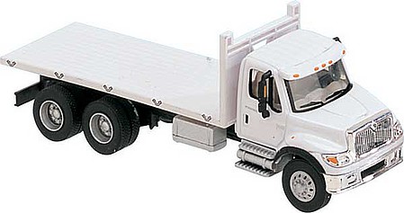 Walthers-Acc International(R) 7600 3-Axle White Flatbed Truck HO Scale Model Railroad Vehicle #11650