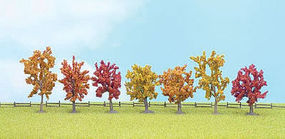 Walthers-Acc Autumn Trees 7 Pack HO Scale Model Railroad Tree #1166 Walthers-Acc Autumn Trees 7 Pack HO Scale Model Railroad Tree #1166