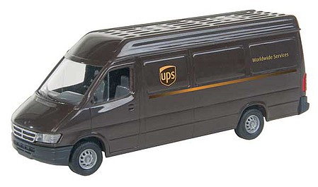Walthers-Acc UPS Delivery Van w/ Modern Shield Logo HO Scale Model Railroad Road Vehicle #12200