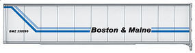 Walthers-Acc 45' Stoughton Trailer 2-Pack Boston & Maine HO Scale Model Train Freight Car Load #2206 Walthers-Acc 45' Stoughton Trailer 2-Pack Boston & Maine HO Scale Model Train Freight Car Load #2206