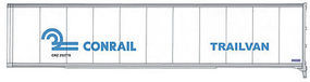 Walthers-Acc 45' Stoughton Trailer 2-Pack Conrail/Trailvan HO Scale Model Train Freight Car Load #2208 Walthers-Acc 45' Stoughton Trailer 2-Pack Conrail/Trailvan HO Scale Model Train Freight Car Load #2208