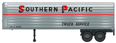 Walthers-Acc Southern Pacific 35 Fluted-Side Trailer (2) HO Scale Model Railroad Vehicle #2412