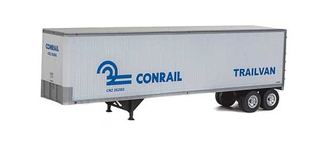 Walthers-Acc Conrail 40 Trailmobile Trailer (2) HO Scale Model Railroad Vehicle #2504