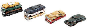 Walthers-Acc Flattened Cars 4-Pack Walthers-Acc Flattened Cars 4-Pack