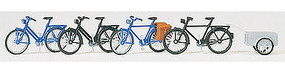 Bikes with Accessories (Unpainted) HO Scale Model Railroad Figure #4124