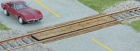 Walthers-Acc Laser-Cut Wood Grade Crossing Kit HO Scale Model Railroad Operating Accessory #4158