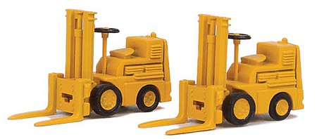 Walthers-Acc Forklift 2-Pack - Assembled Yellow