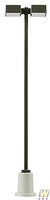 Modern Parking Lot Light - Double Square