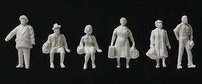 Walthers-Acc Standing and Walking Figures Unpainted (72) HO Scale Model Railroad Figure #6053