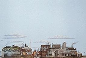 Walthers-Acc Freight Yards Background Scene 24'' x 36'' Model Railroad Scenery Supply #711 Walthers-Acc Freight Yards Background Scene 24'' x 36'' Model Railroad Scenery Supply #711