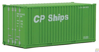 Walthers-Acc 20 CP Ships Container w/ Flat Panel HO Scale Model Train Freight Car Load #8010
