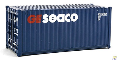 Walthers-Acc 20 GE Seaco Corrugated Container HO Scale Model Train Freight Car Load #8064