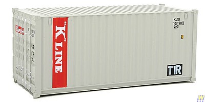 Walthers-Acc 20 K-Line Corrugated Container HO Scale Model Train Freight Car Load #8065