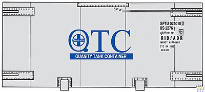 Walthers-Acc 20 Santa Fe Tank Container Kit HO Scale Model Train Freight Car Load #8107