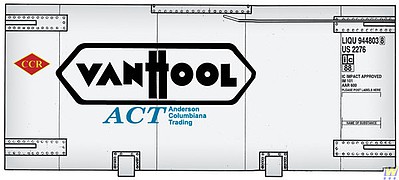 Walthers-Acc 20 Vanhool Tank Container Kit HO Scale Model Train Freight Car Load #8111