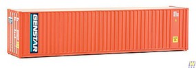 Walthers-Acc 40' Hi-Cube Corrugated Container w/Flat Roof Assembled Genstar (orange, blue, white) Walthers-Acc 40' Hi-Cube Corrugated Container w/Flat Roof Assembled Genstar (orange, blue, white)