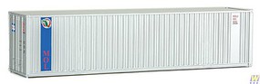 Walthers-Acc 40' Hi-Cube Corrugated Container w/Flat Roof Assembled MOL (gray, blue) Walthers-Acc 40' Hi-Cube Corrugated Container w/Flat Roof Assembled MOL (gray, blue)