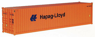 Orange Walthers HO Scale 40' Hi-Cube Corrugated Shipping Container Hyundai 