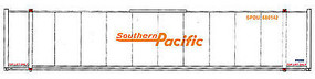 Walthers-Acc 48' Stoughton Ribside Container Southern Pacific HO Scale Model Train Freight Car Load #8466 Walthers-Acc 48' Stoughton Ribside Container Southern Pacific HO Scale Model Train Freight Car Load #8466