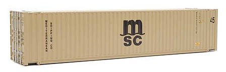 Walthers-Acc 45 MSC CIMC Container HO Scale Model Train Freight Car Load #8565