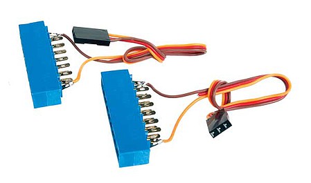 Walthers-Elec Walthers Layout Control System Edge Connector for Tortoise(TM) Switch Machine w/Green PC Board pkg(2)