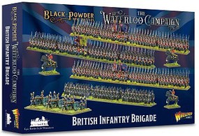Warlord-Games Black Powder Epic Battles- Waterloo British Infantry Brigade Plastic Model Military Kit #1001